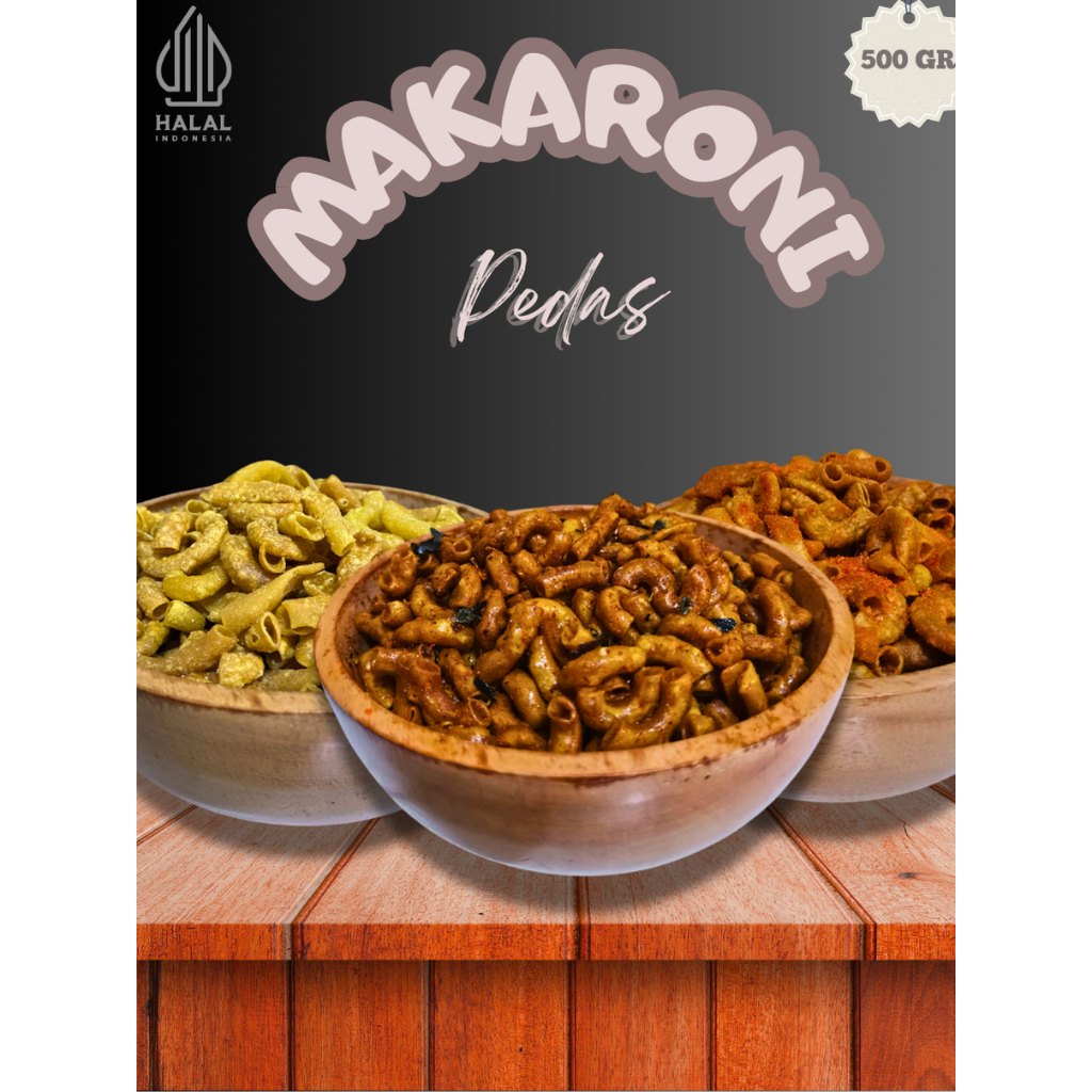 

(500 GR) Makaroni Pipa Rasa Pedas Daun Jeruk Kriuk Renyah