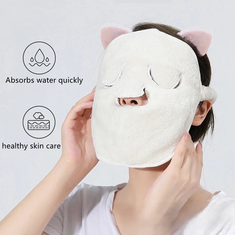 Handuk Wajah / Masker Wajah / Handuk Muka / Handuk Masker / Masker Kain / Pelembab Wajah