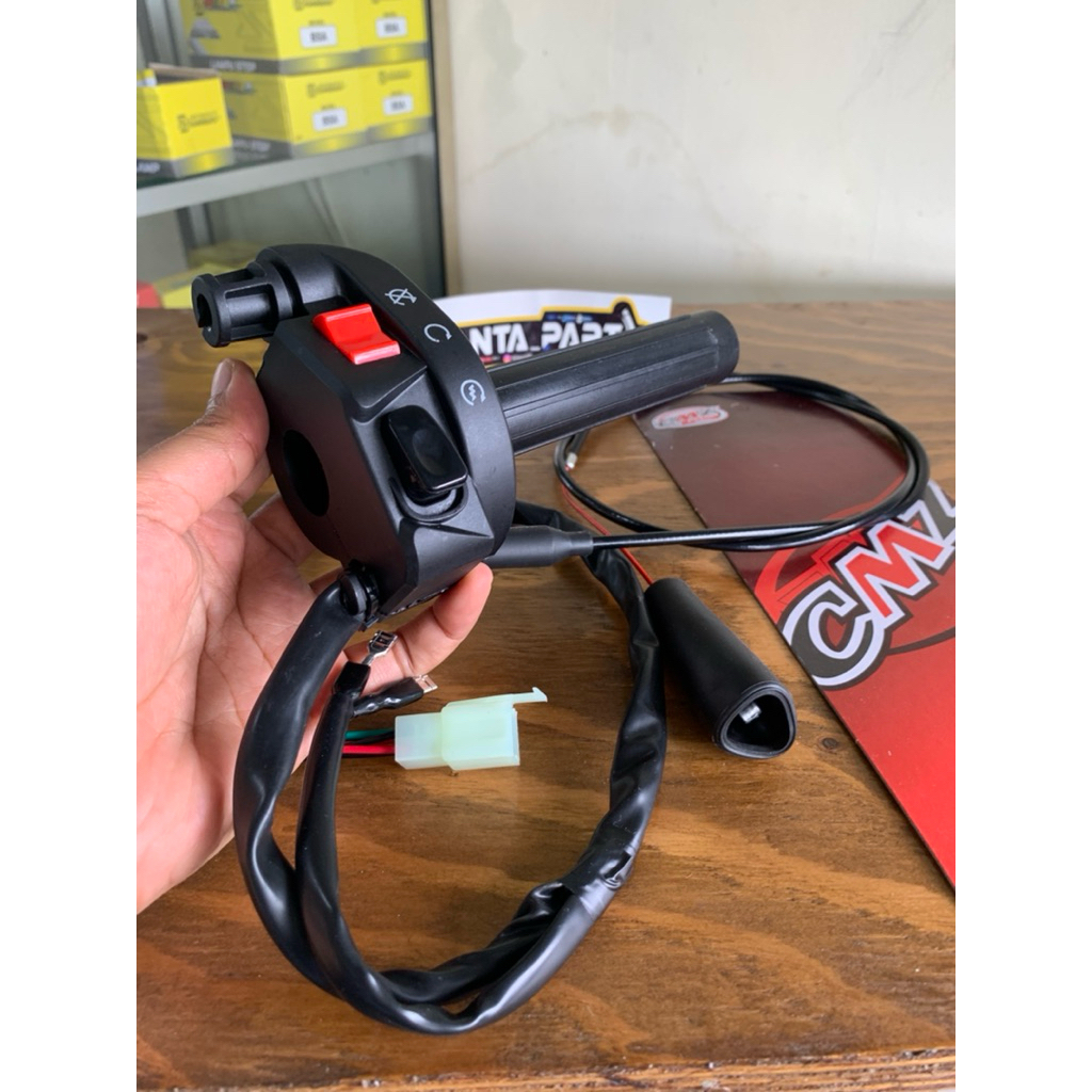 GAS SPONTAN KSR UNIVERSAL UNTUK SEMUA MOTOR GAS KONTAN KSR  KANAN MOTOR GAS KSR PLUS KABEL GAS