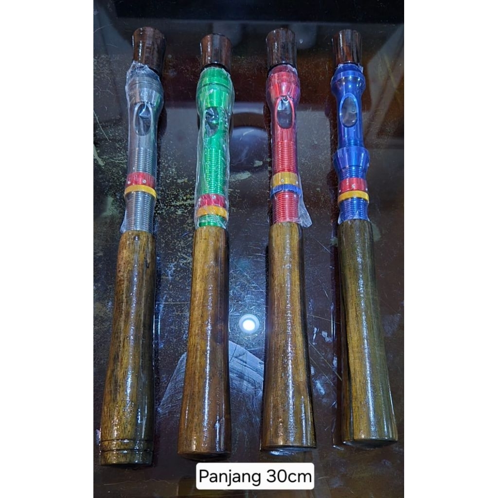 Reel seat joran bahan besi+kayu sonokeling/reel seat joran