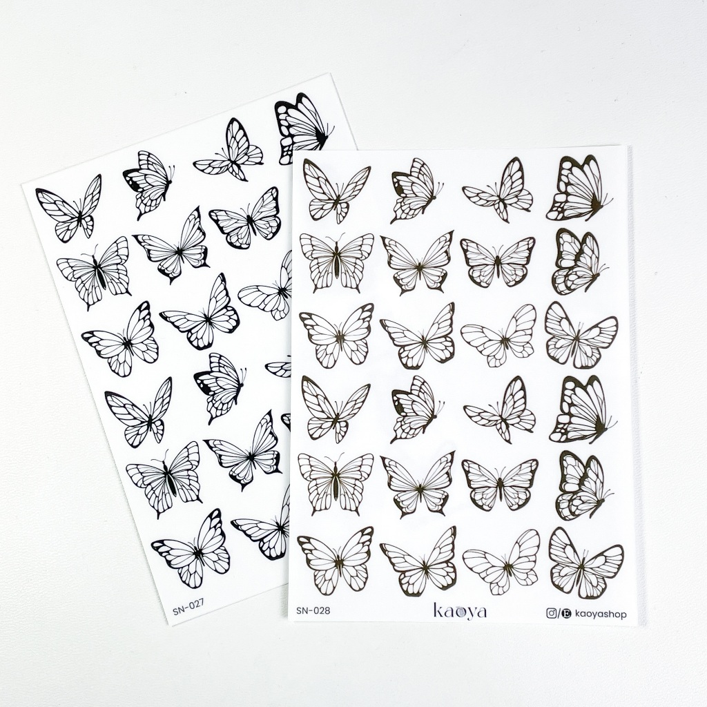 

Sticker Sheet: Butterfly Scrapbook Journal Stiker deco handmade by KaoyaShop