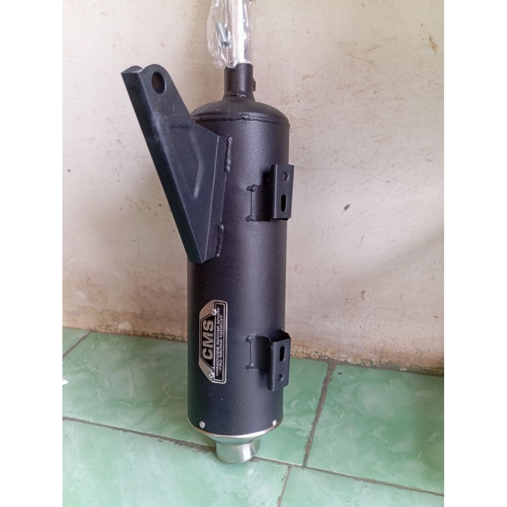 Knalpot standar Racing CMS, Motor Honda Beat Karbu, suara Ngebass, adem