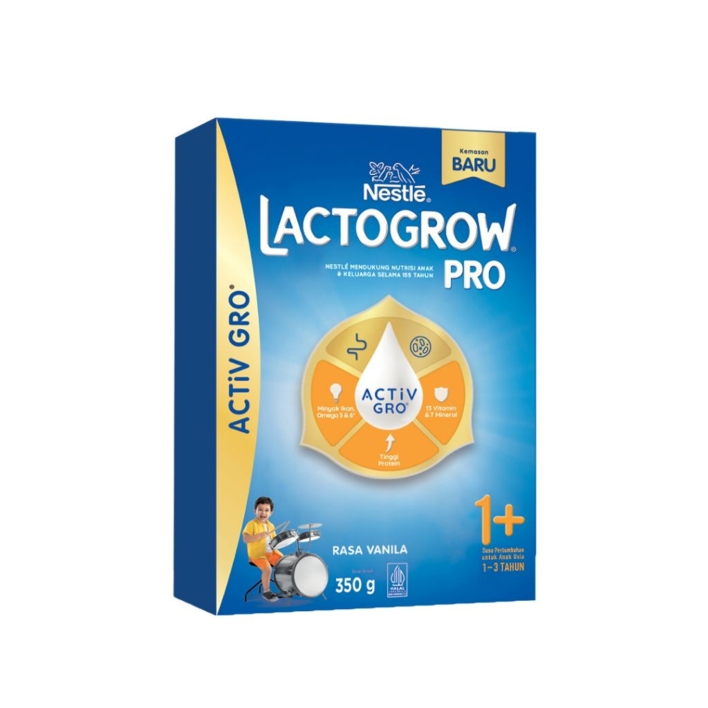 

Lactogrow 3/Pro 1+ Vanila 350g Box - Susu Pertumbuhan Untuk Anak Usia 1-3 Tahun
