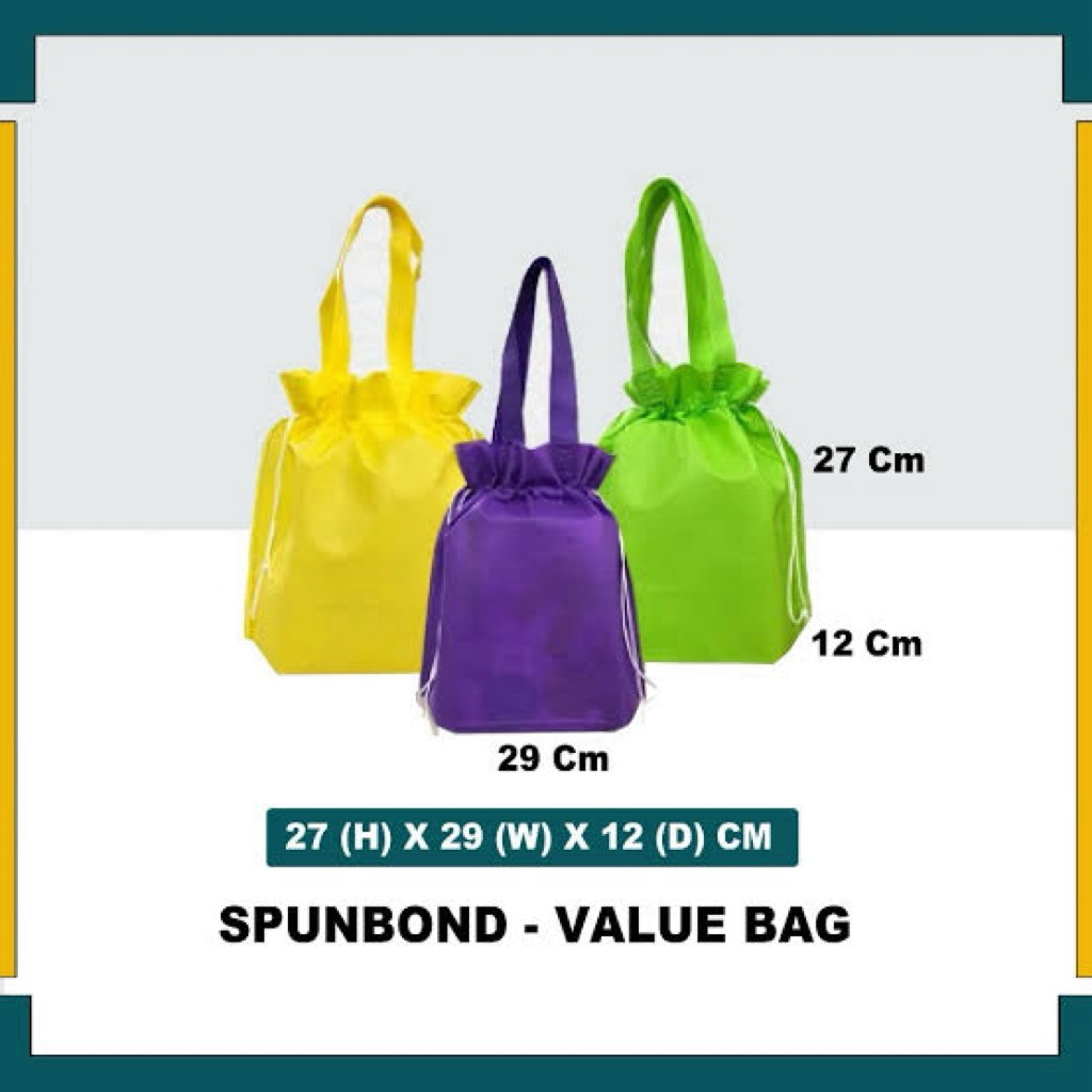 

Tas Goodiebag Spunbond Tas Kain Termurah Harga Per Lusin 12PCS