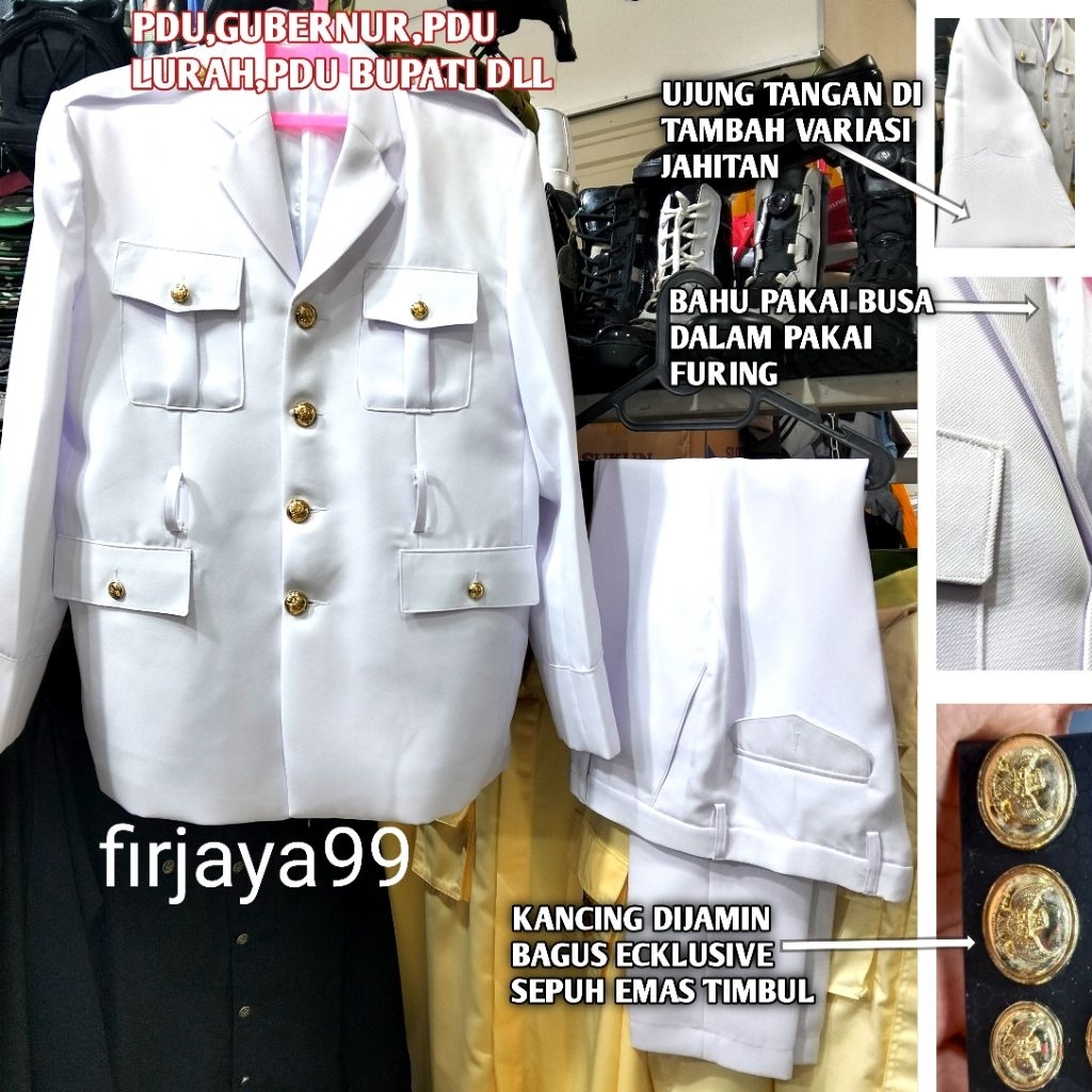 seragam baju pdu lurah/pdu kepala desa/pdu bupati/wakil bupati/gubernur/baju pdu bupati/baju pdu kad