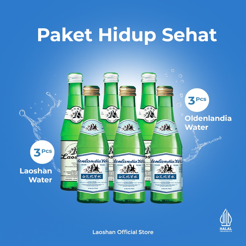 

Paket Hidup Sehat Laoshan & Oldenlandia Sparkling Water 270ml - 6Pcs