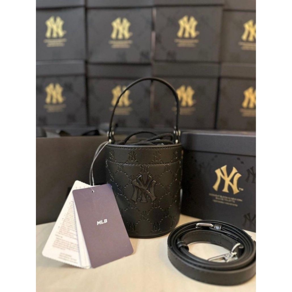 Tas Wanita MLB monogram ORI nano bucket MLB mini slingbag