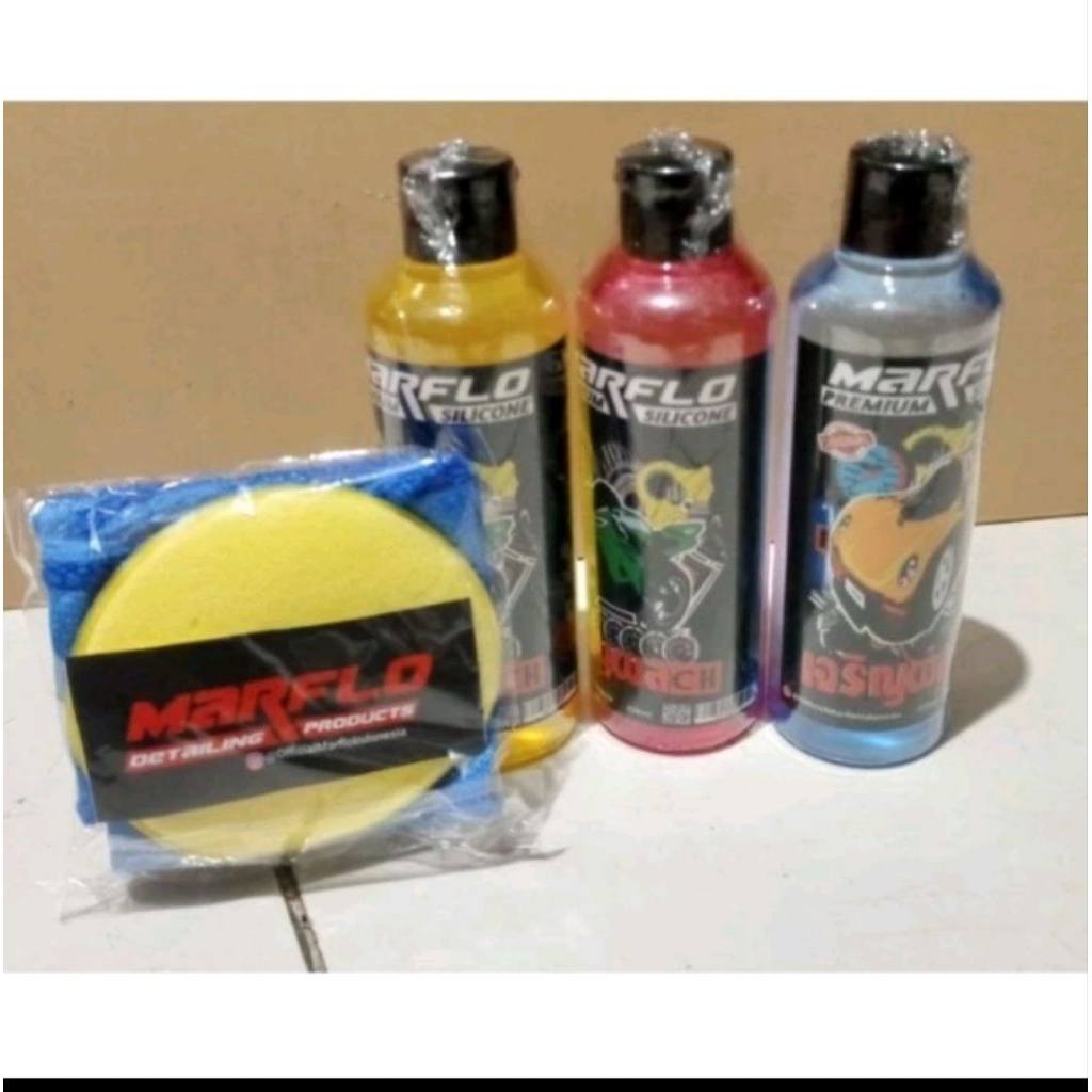 PAKETAN MARFLO + SPOON PREMIUM SILICON GELL ORIGINAL PENGKILAP BODY MOTOR Dan MOBIL