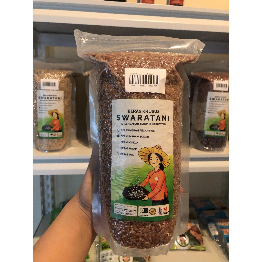 Swaratani Beras Organik Merah sosoh