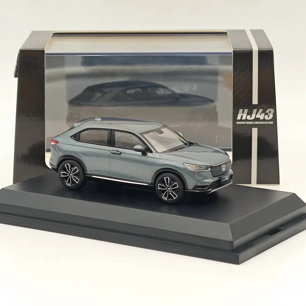 Pre order Diecast Honda HRV VEZEL e:HEV Z Meteoroid Gray Metallic HJ432002GM 1:43 by Hobby Japan