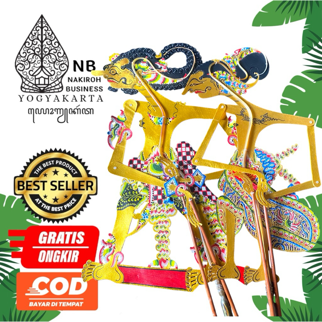 NAKIROHBUSINESS Wayang Antasena Puntadewa Sepaket Gapit Sungu Alusan Lebih Murah Kualitas Super Asli