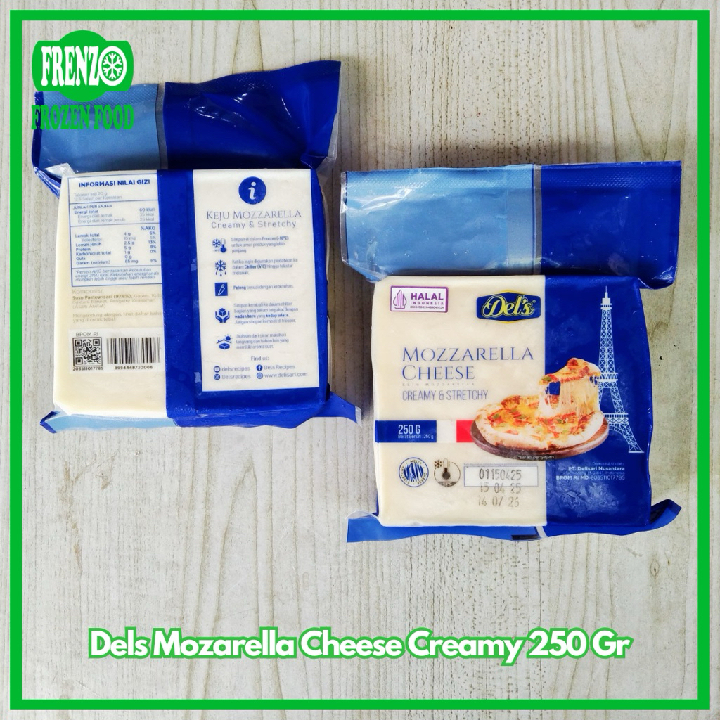 

Dels Mozarella Cheese Creamy & Stretchy 250 Gr