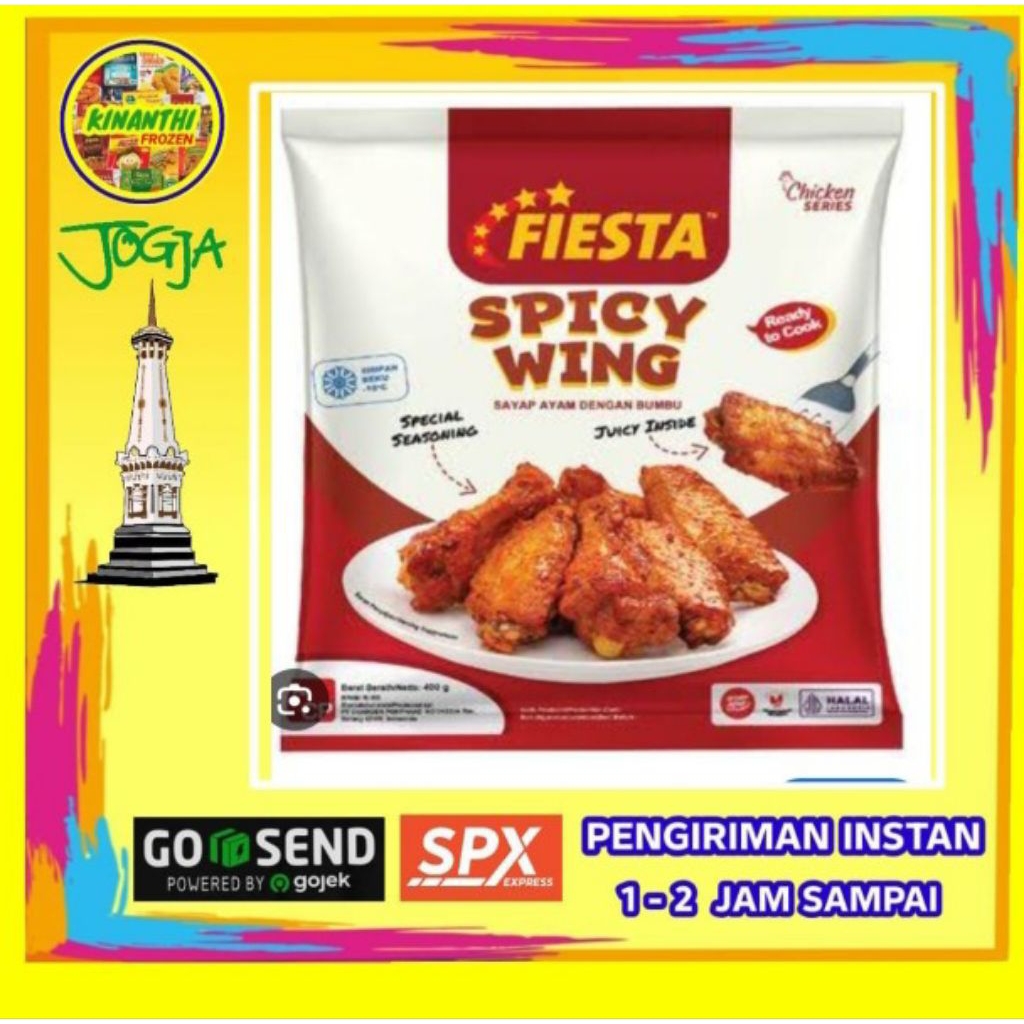 

Fiesta Spicy wing 400 gr,jogjq frozen