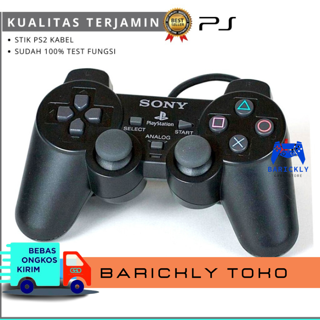 STIK PS2 JOYSTICK PS2 HITAM STICK PS2 STICK PS2 TW