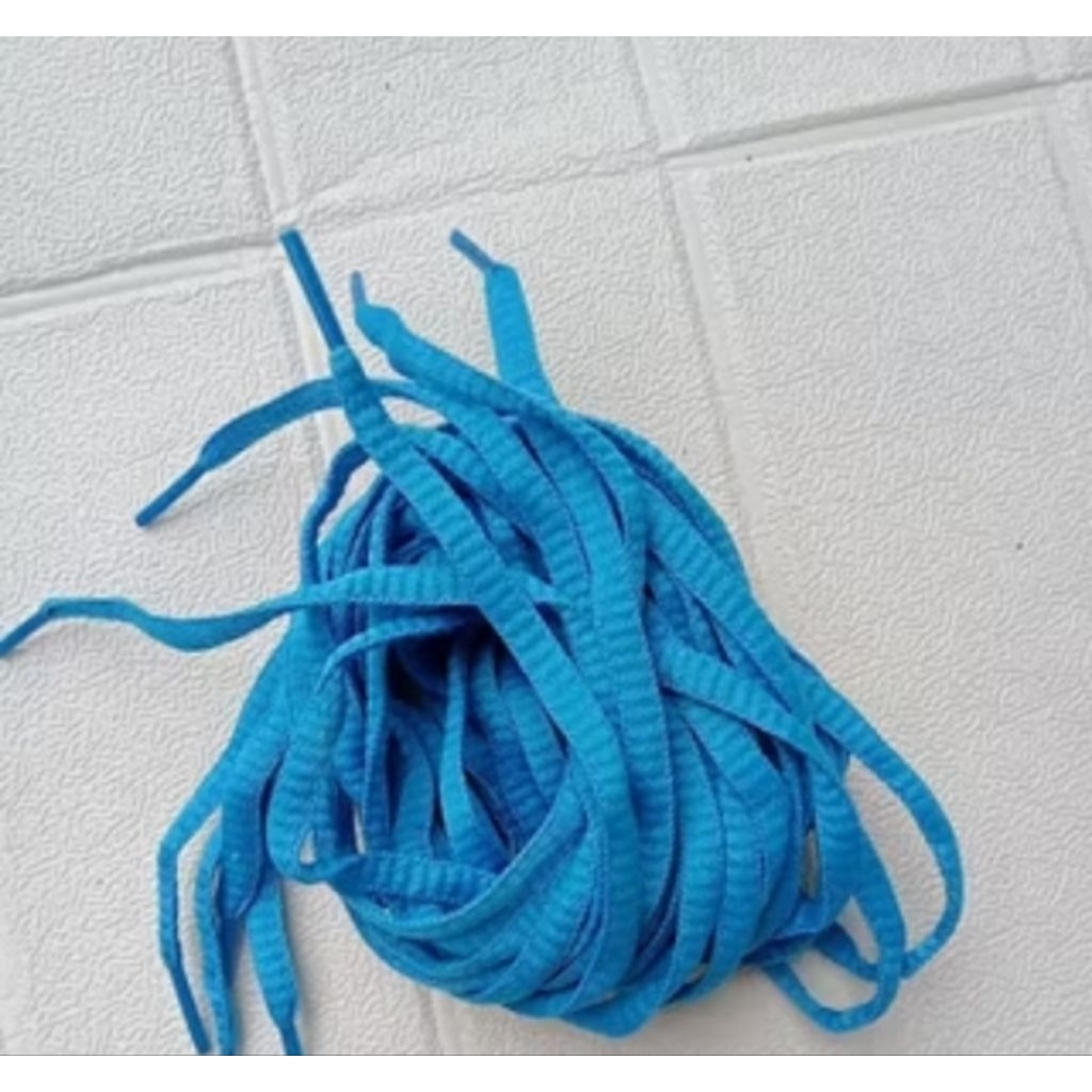 Tali sepatu 100 cm hitam & putih motif karet bulat hitam tali sepatu menyala tali sepatu panjang tal