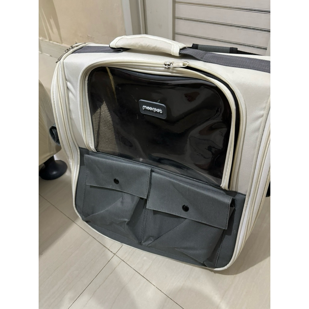 TAS KUCING BEKAS, merk moorpet jual murah tas kucing pet cargo