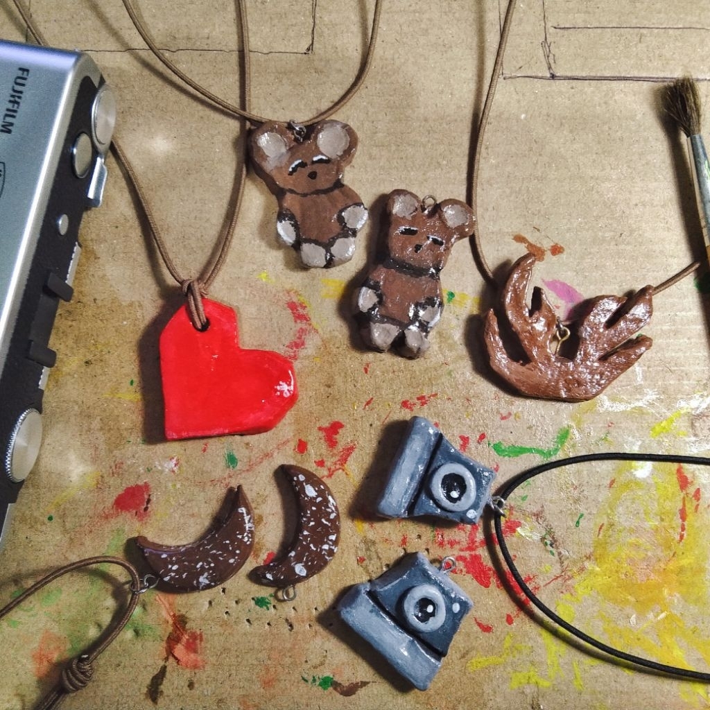 ✨Clay Necklace | Vintage | Retro | Cute | Y2k | Playfull | Handmade Accessories | Kalung clay