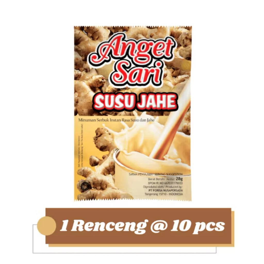 

ANGET SARI SUSU JAHE 28 gr x 10 pcs TERMURAH