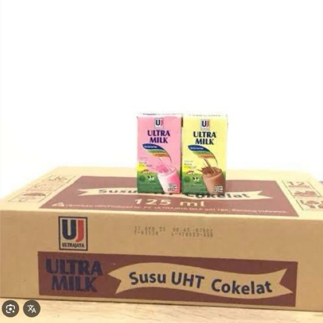 

susu ultra milk 125 ml 1 dus isi 40