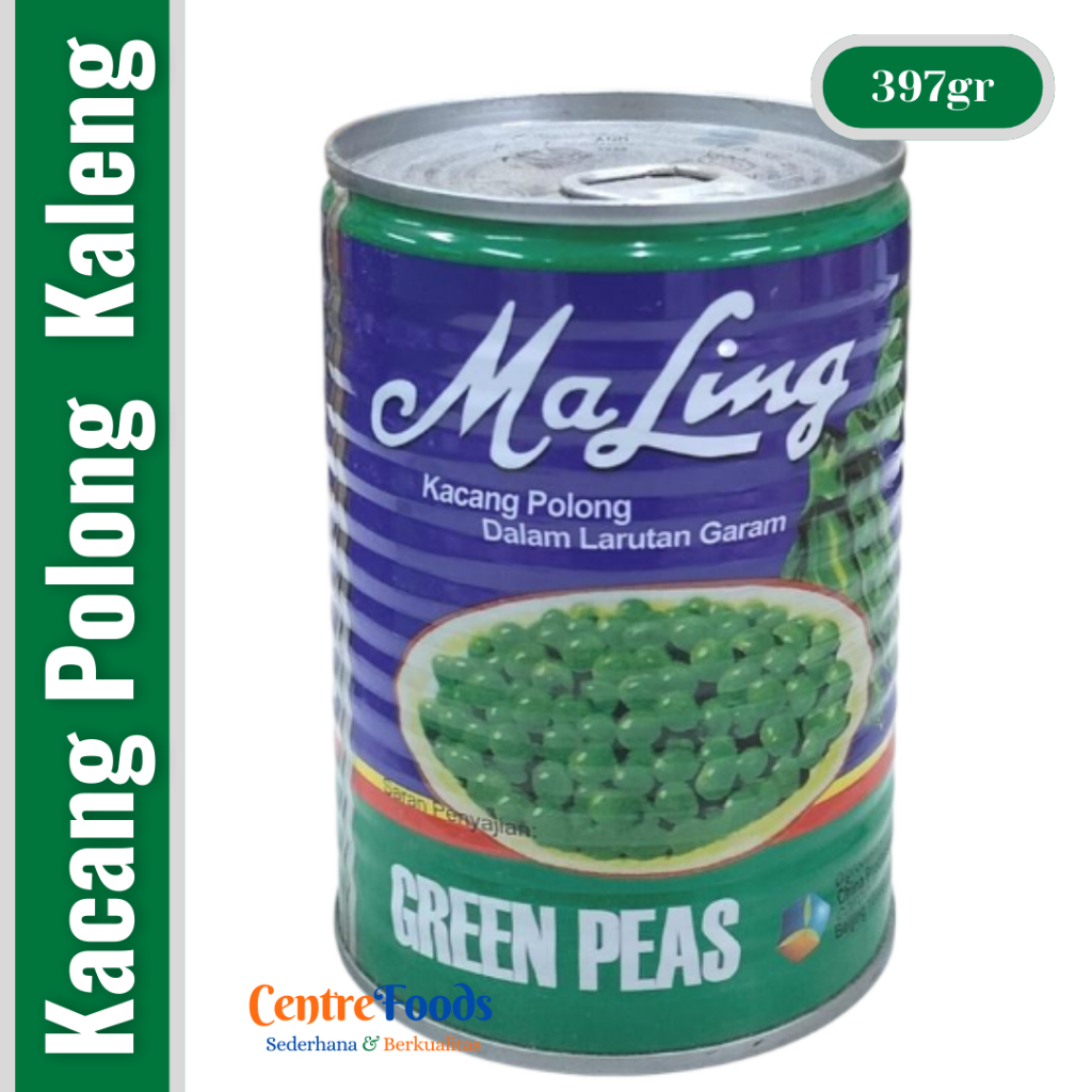 

Kacang Polong Kaleng - Green Peas in Brine MA LING | 397gr [ Harga Per PCS ]