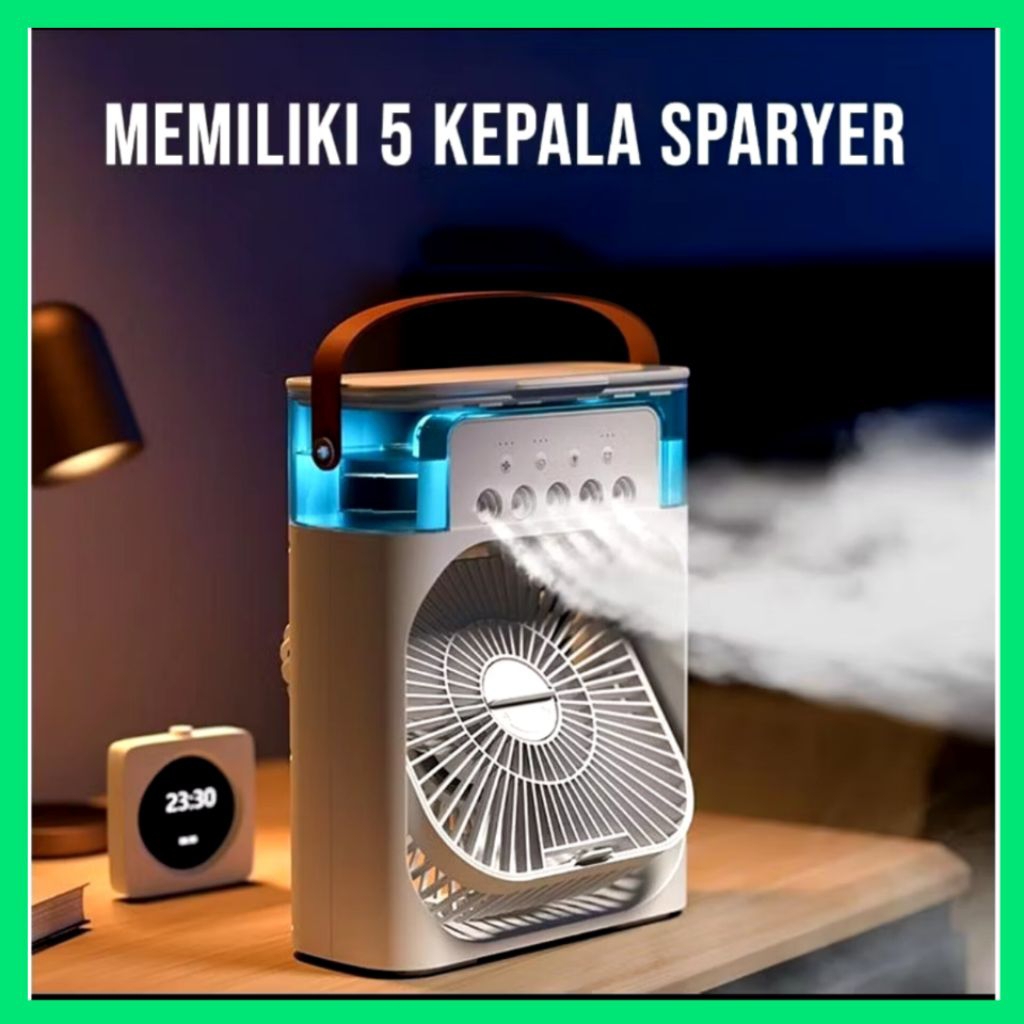 KIPAS ANGIN MINI AC PENDINGIN KAMAR PORTABLE KIPAS BENTUK AC KIPAS ANGIN MODEL AC AIR COLLER MINI