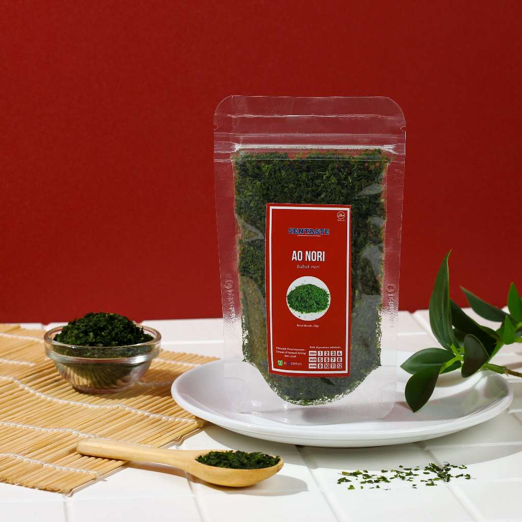 

Ao Nori 20gr - Aonori Bubuk Nori Kasar Taburan Takoyaki Seaweed Flakes