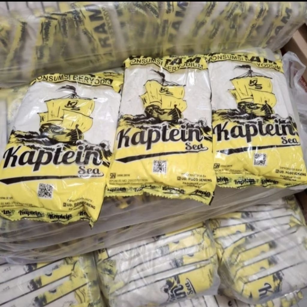 

ISI 10PCS GARAM BERYODIUM KAPTEIN SEA 100GR