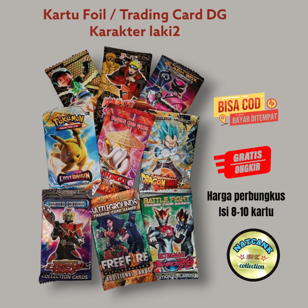Kartu Foil /Trading Card DG karakter laki2