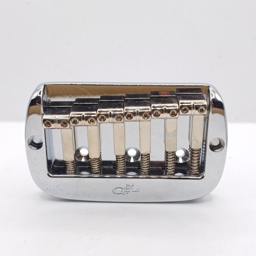 Bridge Gitar Guitar G&L GnL Saddle Lock 6 String Chrome