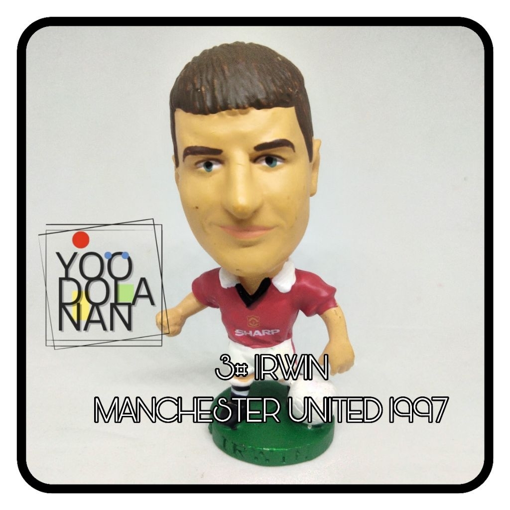 3# IRWIN - MANCHESTER UNITED 1997 CORINTHIAN PROSTARS FIGURE PEMAIN BOLA