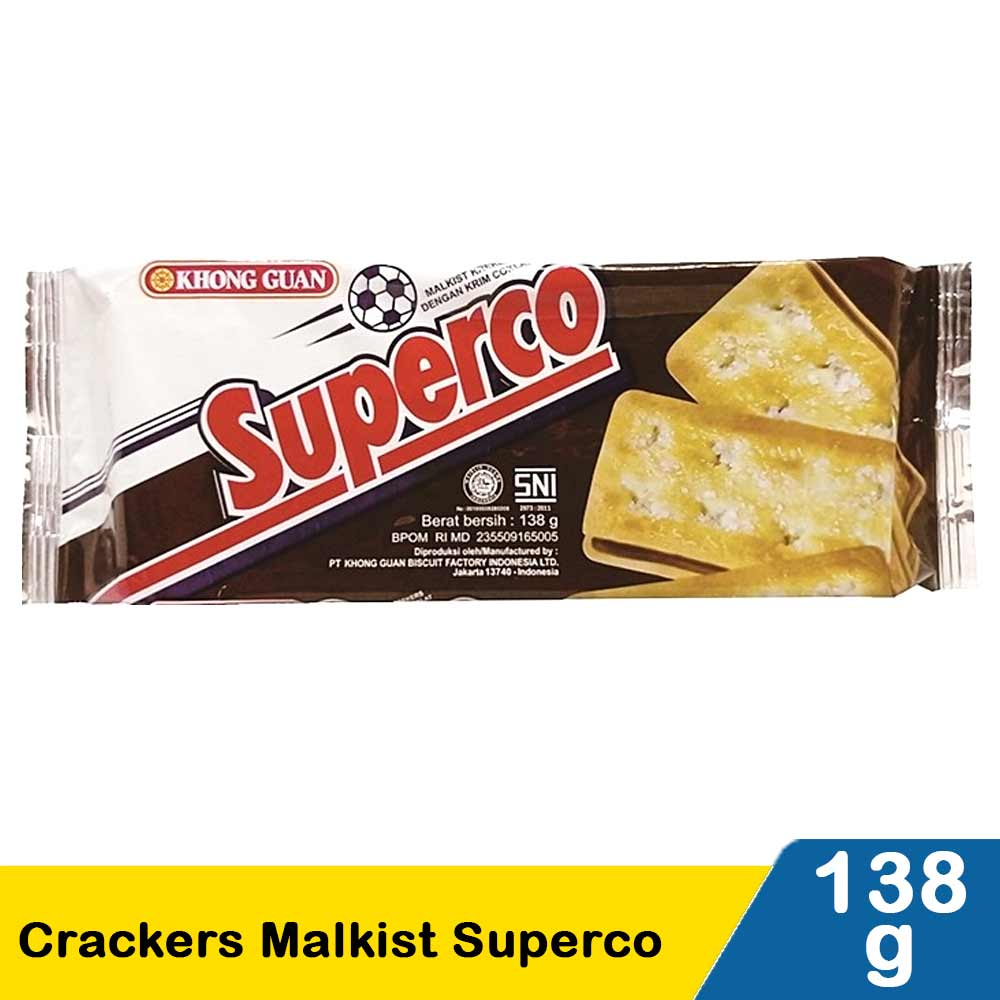 

KHONG GUAN CRACKERS MALKIST SUPERCO PCK 138g