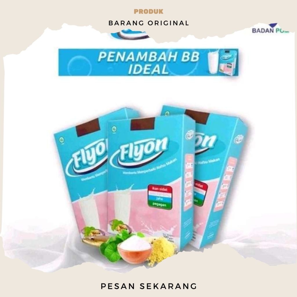 Flyon Original Susu Penggemuk Badan & Penambah Berat Badan
