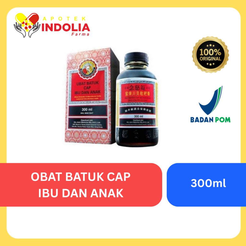 Obat Batuk Cap Ibu dan Anak 300g – Sirup Batuk Herbal untuk Dewasa & Anak Ibu Hamil dan Menyusui