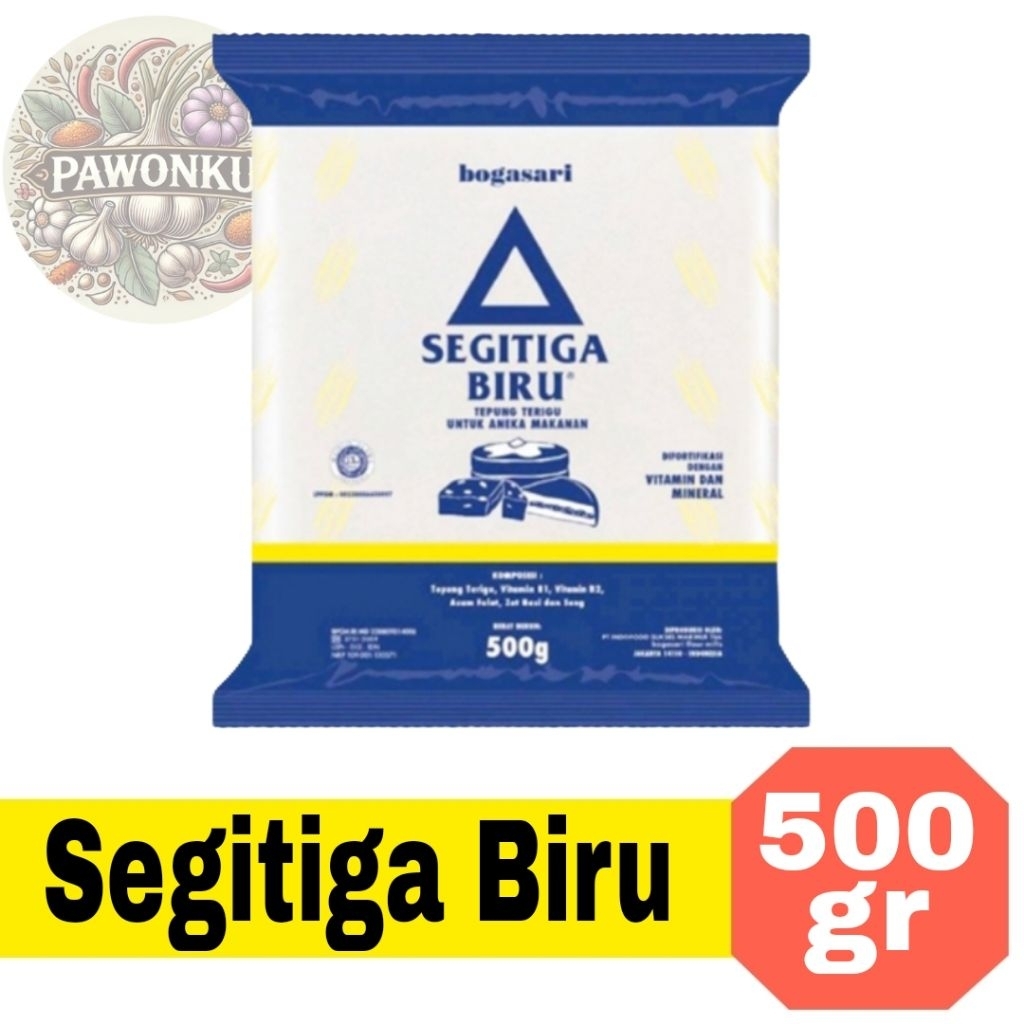 

Tepung Terigu Segitiga Biru Kemasan 500gr