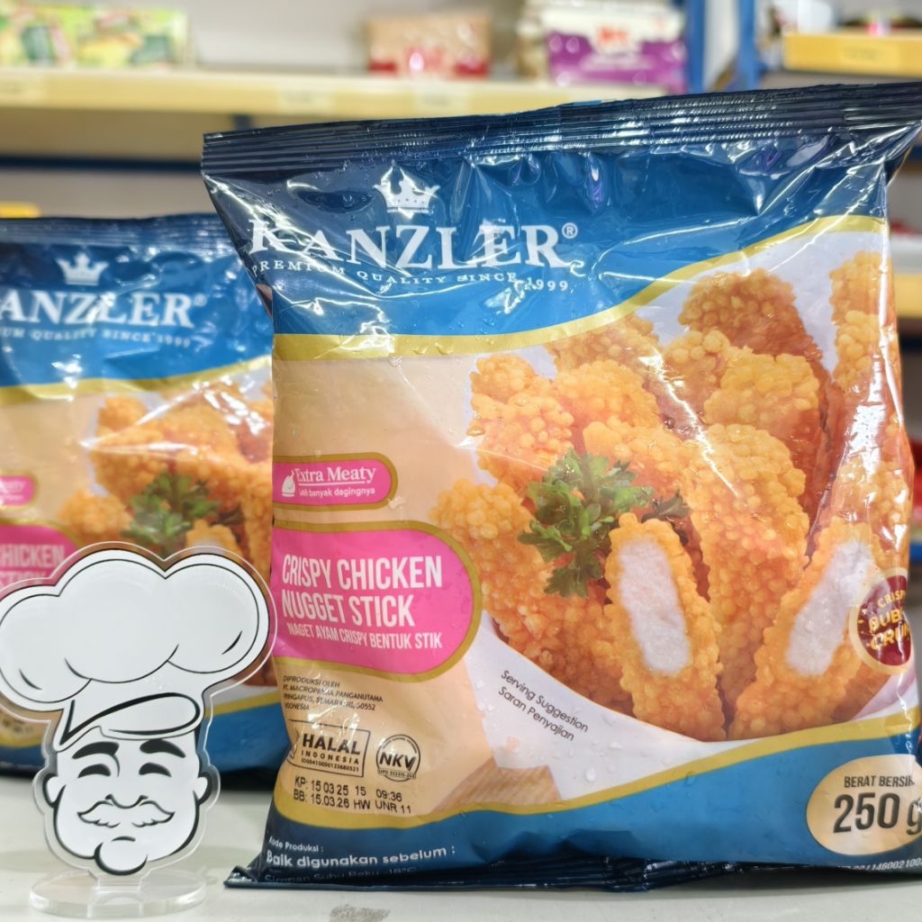 

Kanzler Crispy Chicken Nugget Stick 250Gr / Nugget Stik Ayam Kanzler