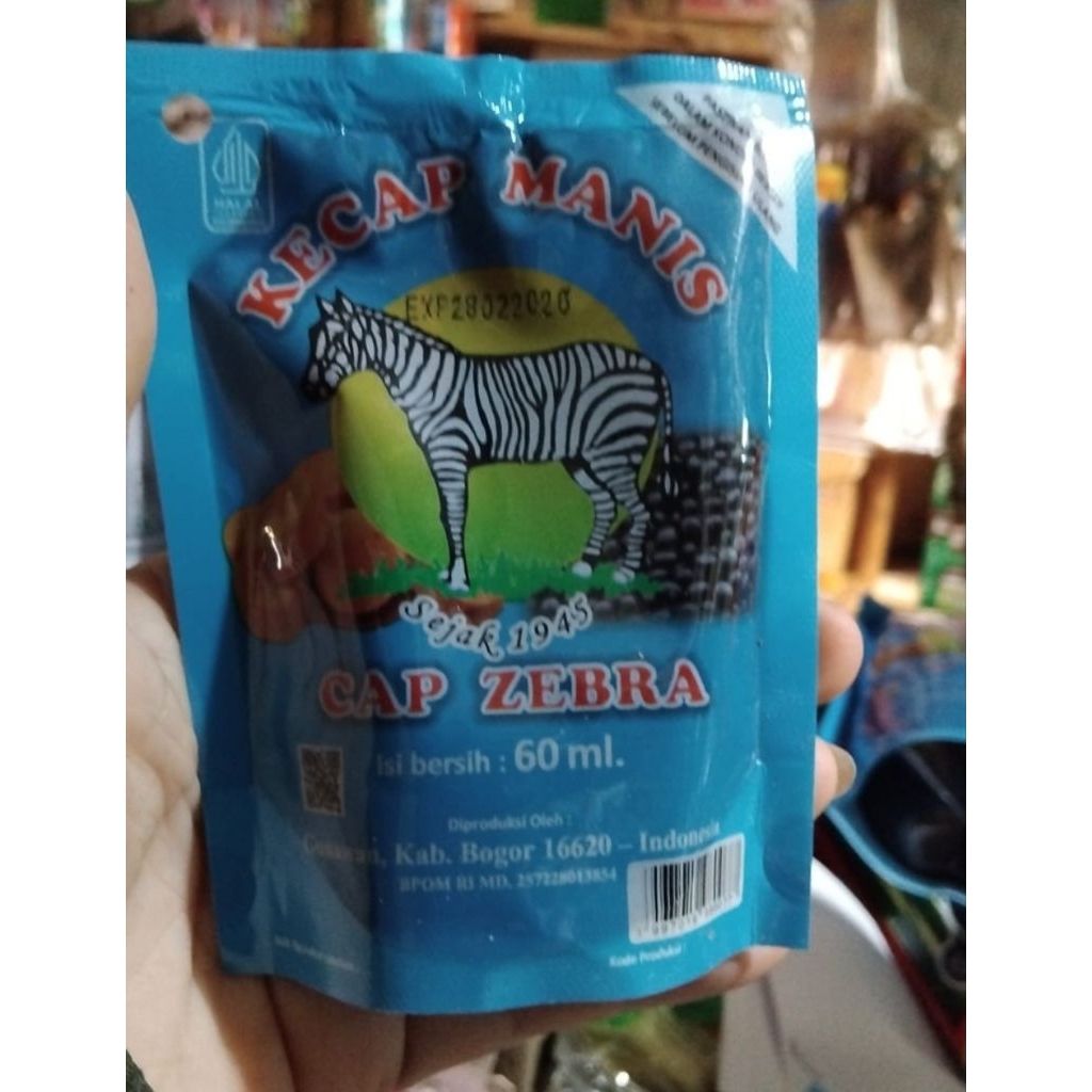 

Kecap manis cap zebra 60ml, kecap manis, kecap refill