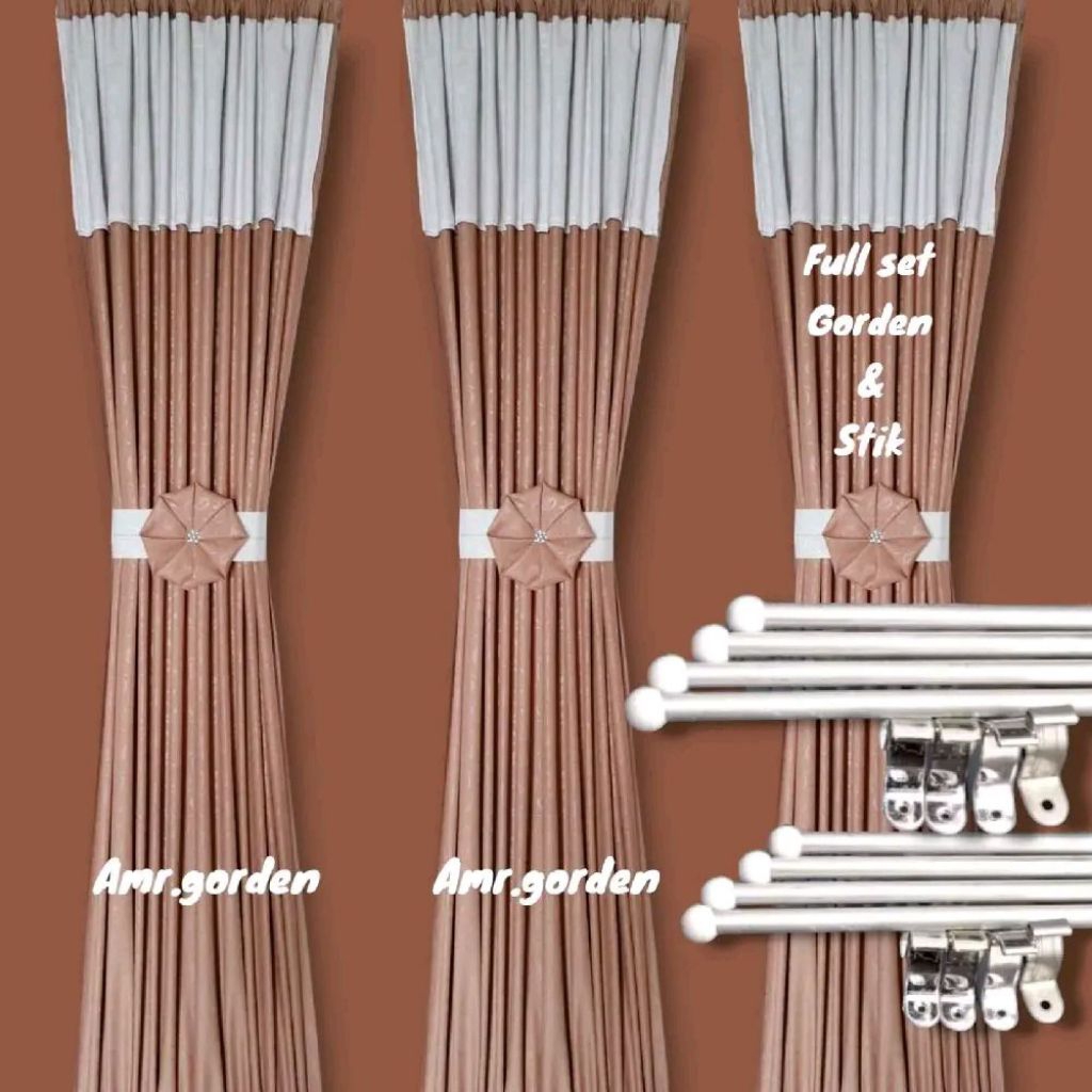 Gorden jendela minimalis Gorden kupu kupu model poni tempel