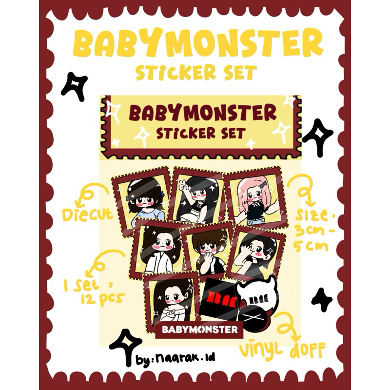 

STICKER SET BABYMONSTER VERSION