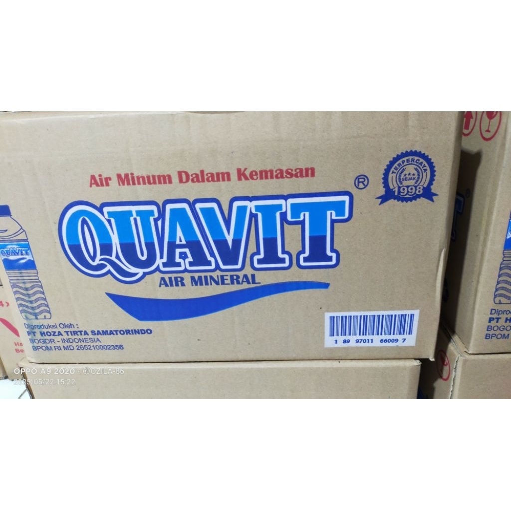 

QUAVIT 600 ml 1dus isi 24 botol