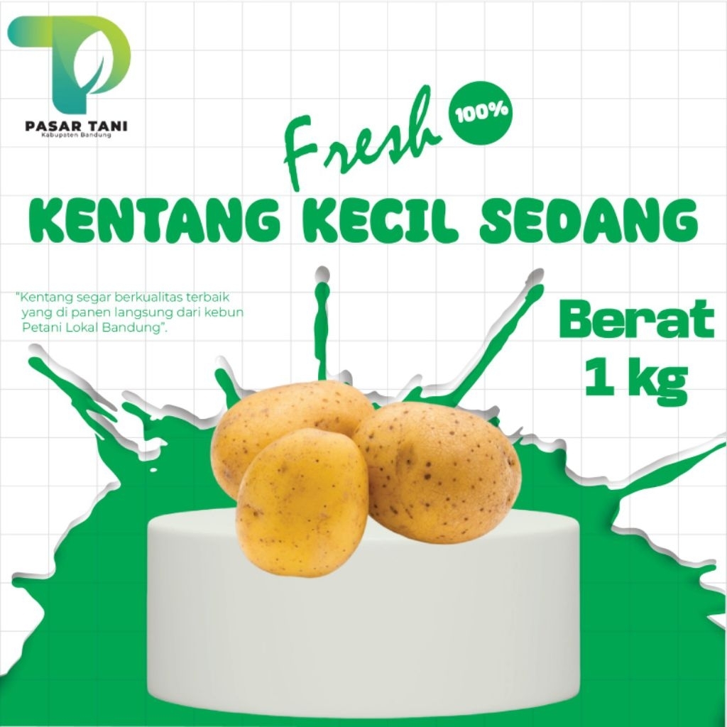 

Kentang Segar Kecil Sedang (1kg)