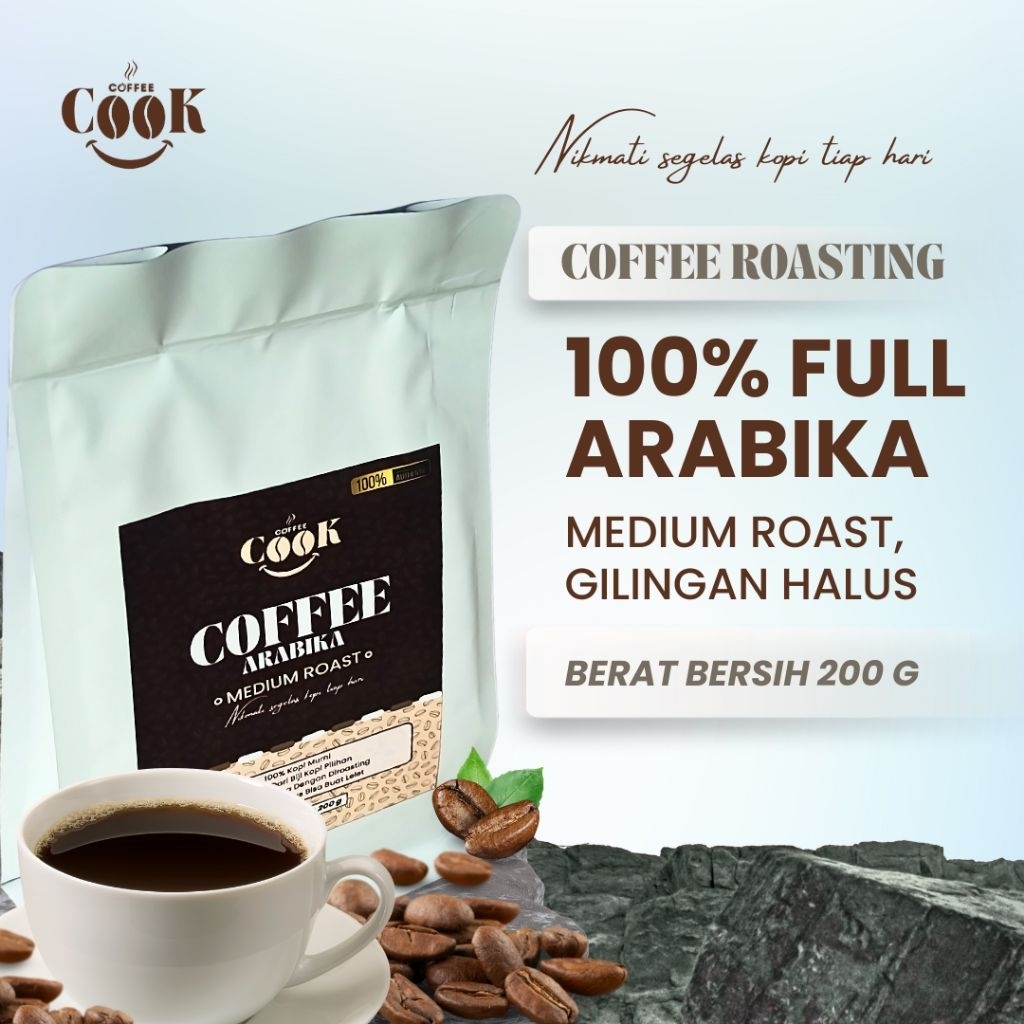 

COOK Coffee Arabika Signature Grind – 200g