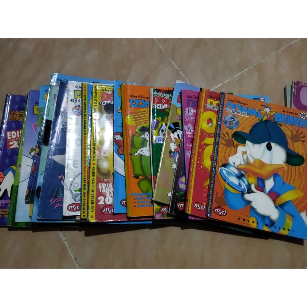 preloved majalah komik anak paud TK SD Donald Bebek th 2000an