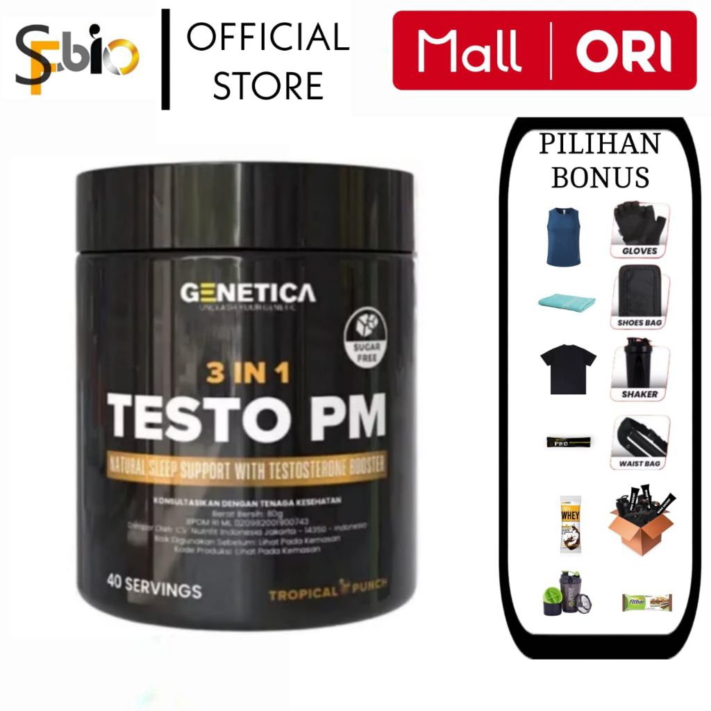 GENETICA Testo PM 40 Serving Testo Booster + SleepSupport