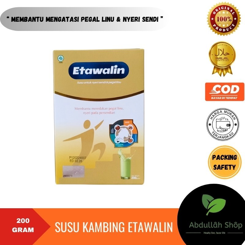 

Etawalin – Susu Kambing Kesehatan Tulang & Sendi | Atasi Asam Urat Rematik Nyeri Sendi Pegal Linu 200gr Original