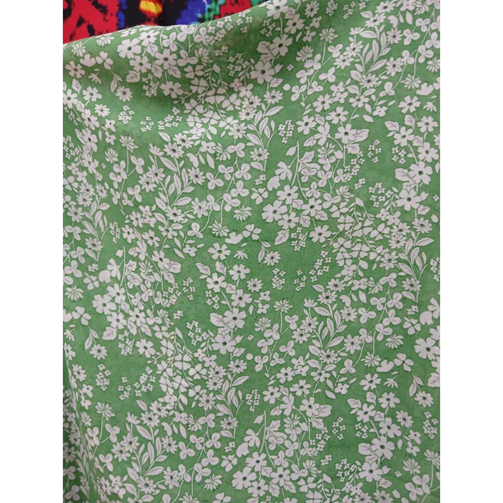 Kain/Bahan ceruty babydoll premium motif bunga//Bahan ceruty babydoll motif//Kain ceruty babydoll me