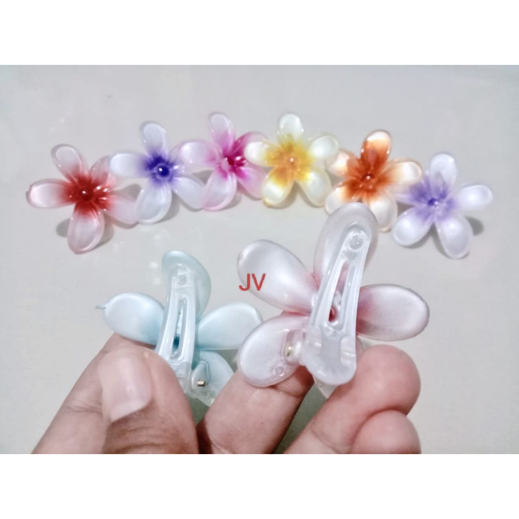 

( ISI 12PCS / 1 PAPAN) JEPIT KAMBOJA 4,5CM