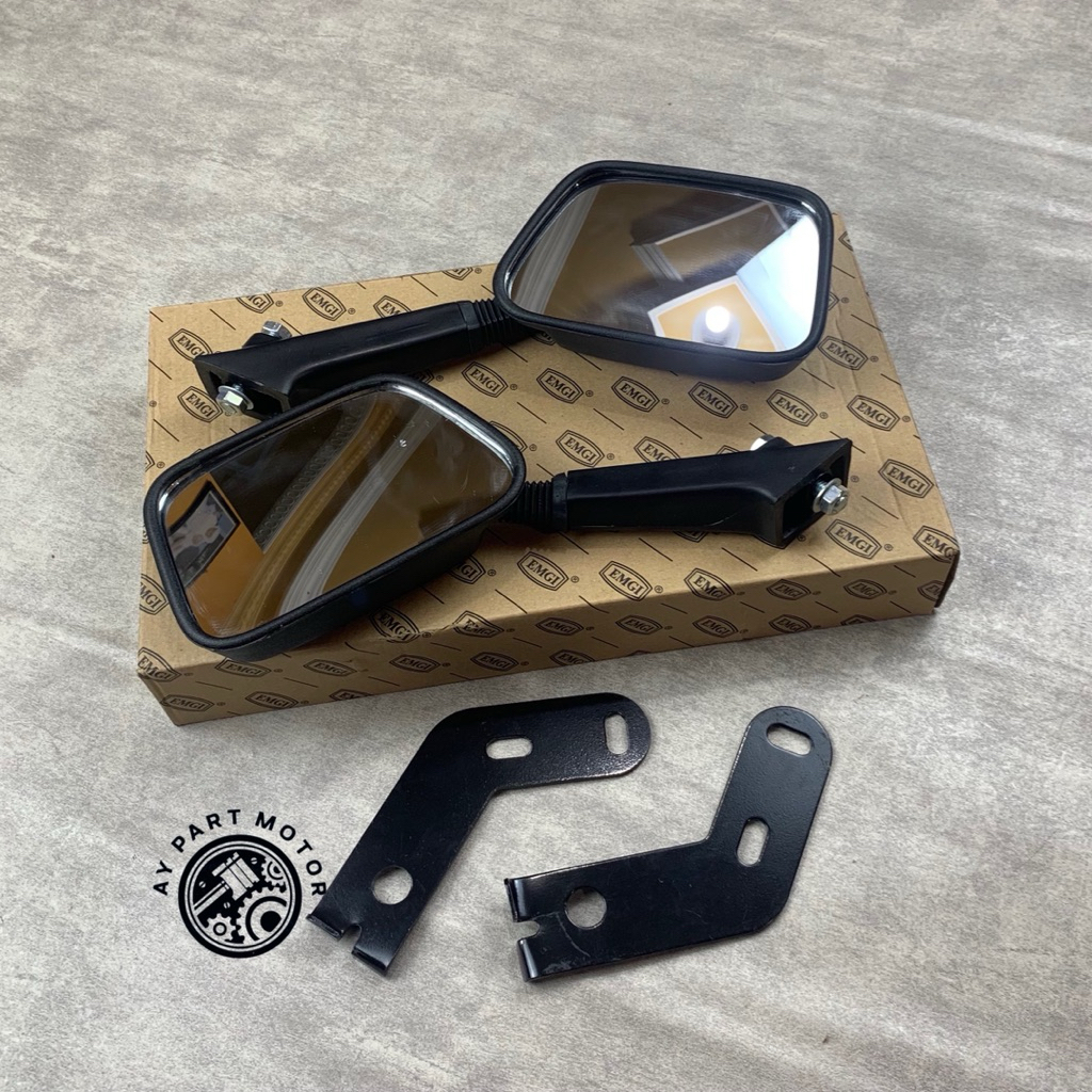 Spion Vespa PX Excel Merk EMGI Model Standar Kualitas Ori