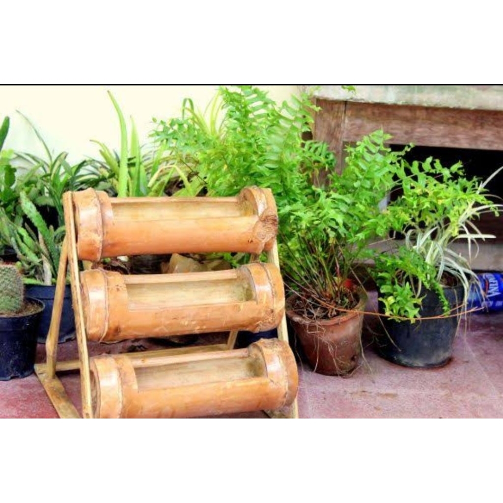 pot bunga 3 lapis panjang 30cm