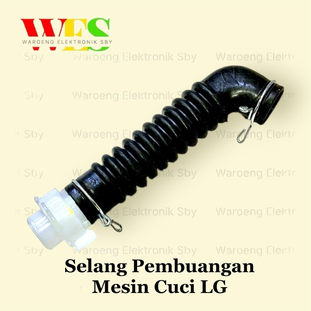 SELANG KARET DRAIN LG HITAM / KARET BUANGAN AIR DALAM BAWAH MESIN CUCI LG
