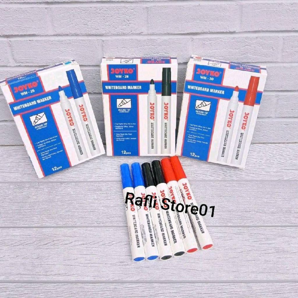 

( 3 Pcs ) Spidol Joyko/Spidol Joyko Papan Tulis Whiteboard Marker